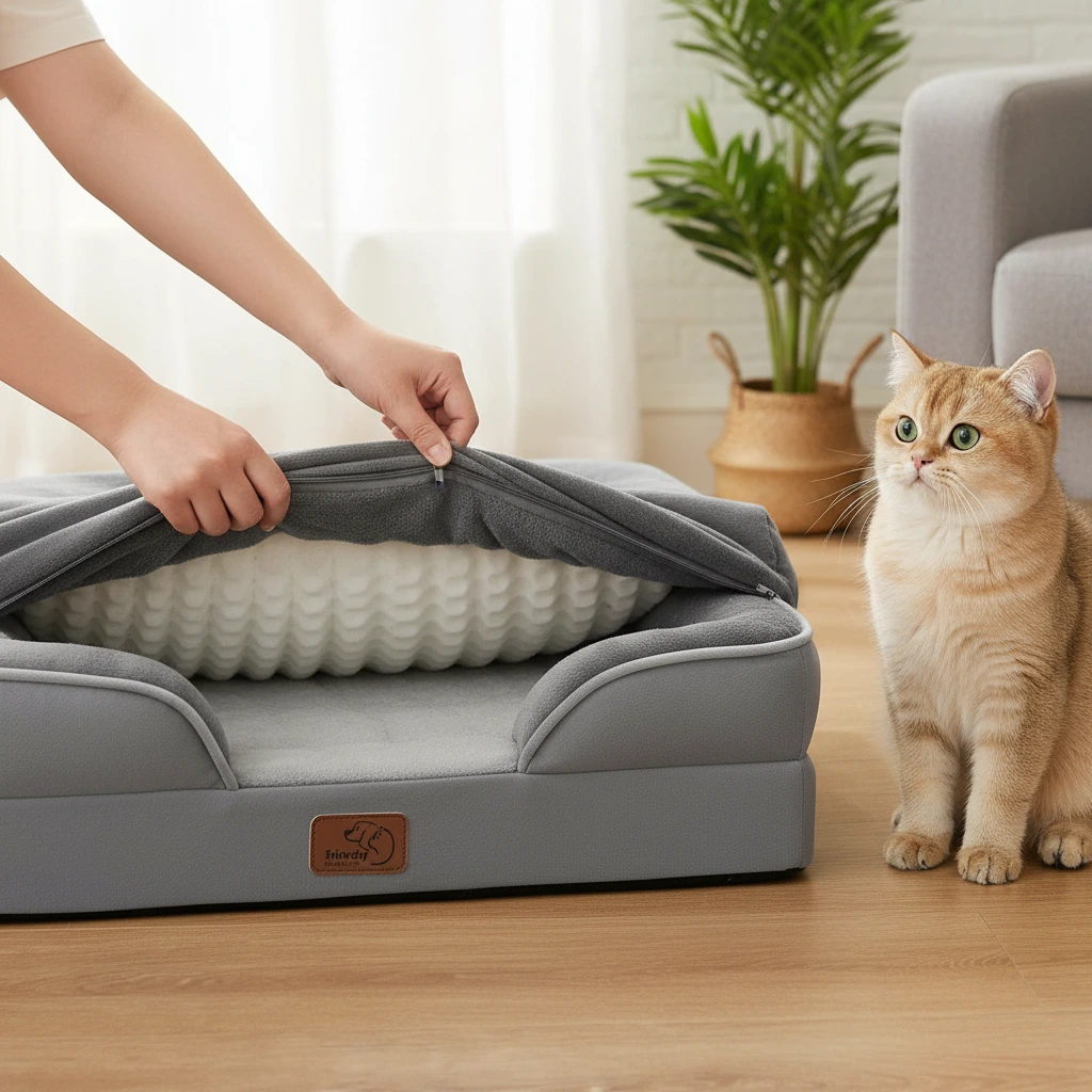 Washable Dog Cat Bed Waterproof