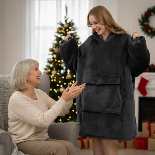 Krifey Wearable Blanket Hoodie, Oversized