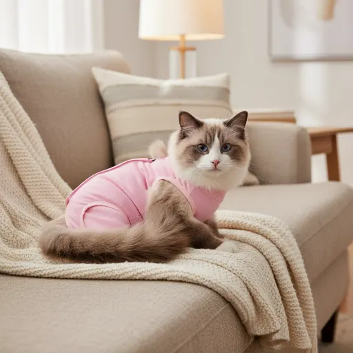 Cat Recovery Suit for Spay Abdominal Wounds,