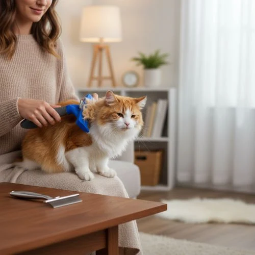 Professional cat deshedding tool for long haired